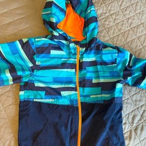 Toddler boys pixel print windbreaker